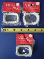 3 Vintage 60's Halloween Dracula Vampire Ghoul Teeth Buck teeth fang NIP China 1