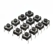 Geekcreit?&reg; 100pcs Mini Micro Momentary Tactile Touch Switch Push Button DIP P4 Normally Open