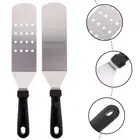 2 Pcs Metal Griddle Spatula Pancake Flipper Teppanyaki Spatulas