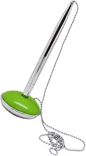 LALAFINA Elegant Counter Pen Chain Stand Signature Writing Pen for Hotel Front Desk