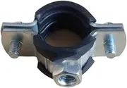 2Pcs Heavy-Duty Thickened 2Mm PPR Iron Pipe Clip PVC PE Metal Water Supply Pipe Clamping Hoop Hanger Fixing(35-40mm)