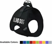 Soft Mesh Dog Harness No Pull Step In Vest Small Medium Pet w Blind Dog Patches