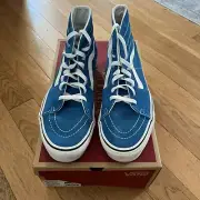 Mens NIB-VANS Sk8-Hi Theory Meditterania Blue size9.5 /Wmn 11 VN0A5KRUVD3