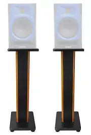 (2) Rockville 28" 2-Tone Studio Monitor Speaker Stands For Presonus R80 Monitors