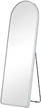 Cooper & Co. Luna 160cm Standing Arch Front Illuminated Mirror Silver