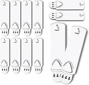 12 Pcs Picture Hangers Universal Frame Picture Hanging Kit Without Nails Damage Free Wall Picture Hanger with Removable Adhesive Strips