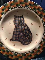 VTG Debbie Mumm HALLOWEEN Salad Lunch DESSERT Plates CAT Frankenstein SAKURA
