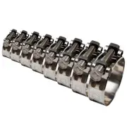 TT Heavy Duty Hose Clamp Assortment Kit, 304 Stainless Steel T-Bolt, Adjustab...