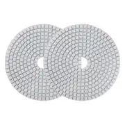 2pcs 5 Inch 300 Grits Diamond Polishing Pad Wet/Dry for Stone Concrete Marble