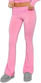 [DSAoTeng] Women High Waisted Stretch Flared Leggings Bell Bottom Pants-Casual Comfy Solid Color Bootcut Pants Yoga Gym Workout Trousers