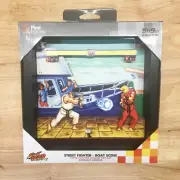 Pixel Frames Capcom Street Fighter Boat Scene Ryu vs Ken 9x9 inch Shadow Box Art