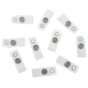 Wholesale Lot Clear PVC Badge Holder Snap Strap for Lanyard / key fob / key ring