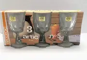 NEW Arcoroc Artic Clear Glass Stemware France, 4 ounce, Set of 3