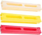 HAWILLOSCH Dominoes Toy Clips Compatible Domino Train Sets Automatic Clip Card Slot Holder Boys and Girls Educational Toys Random Color