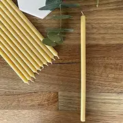 20 x Pure Beeswax Candles, Meditation/Prayer Beeswax Tapered Candle,Taper Candle, 11mm x 270mm Australian Made Beeswax Candles