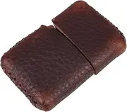 [FOYTOKI] Lighter Case Small Lighter Covers Cigarette Lighter Protector Lighter Sleeves Belt Lighter Pouch Outdoor Lighter Cover Cigarette Lighter Holder Bag for Lighter Brown Cowhide
