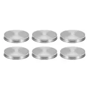 6Pcs Mason Jar Lids with Straw Hole, 86mm Mason Canning Lids Mason Jar Caps