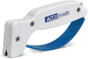 AccuSharp Knife and Tool Sharpener Tungsten Carbide White Handle AS1