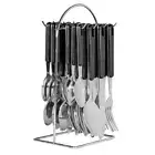 Avanti Hanging Cutlery Set Black | 24 Piece