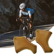 gtpartes Brake Lever Hoods Compatible with Campagnolo Nuovo/Super Record Set of 1,1 Pair,Road Bike,Bike Shifter Lever Cover Rubber Bike Accessory,Brown