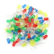 100X/Set 5mm LED Lights Emittings Diodes DC2.5V-3V Red Green White Blue Yell.ar