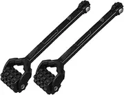 JECOMPRIS 2pcs Soundproof Rollers Cars Massage Tools for Deep Tissue Motorcycle Brake Pedal Hot Rollers Massage Roller Roller Flashing Tape Roller Black