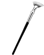 Mascara Fan Brush, 120° Folded Fan-shaped Brush with Soft Double-layer Bristles, Eyelash Brush for Beginners Makeup Artists, Separate and Lengthen Each Lash