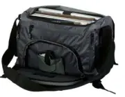 G-Tech Grey/Black Music Laptop Messenger School Bag Travel Canvas Business NWT