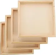 ORFOFE 4Pcs Unfinished Wood Serving Tray Professional Jigsaw Puzzle Sorting Trays for Easy Organization and Space Saving Material for Safe Use and Cleaning