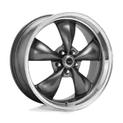 American Racing AR105 Torq Thrust M 17x9 5x114.3 24mm Anthracite Machined Lip