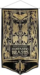 Ikon Collectables Fantastic Beasts and Where to Find Them - Newt Book Cover Gold Glitter Banner