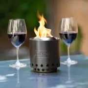 Coleman Cityscapes Tabletop Fire Pit, 5 X 5 Inches, Smokeless, Stainless Steel F