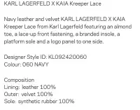 在飛比找Yahoo!奇摩拍賣優惠-KARL LAGERFELD KARL x KAIA厚底鞋 