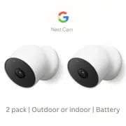 Google Nest Cam 2-Pack Outdoor & Indoor Security Camera