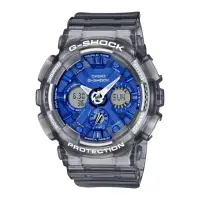 在飛比找momo購物網優惠-【CASIO 卡西歐】G-SHOCK藍色風格雙顯錶(GMA-