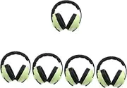 5pcs Ear Noise Canceling Headphones Phones Ear Phone Earbud Sensory Headphones For Babies Hearing Earmuff Headphone for Green Abs SHOWERORO
