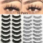 Thick Handmade Eye Lashes Extension Crisscross Fluffy Wispy False Eyelashes