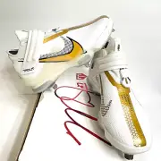 Nike Force Zoom Trout 7 Pro Baseball Cleats Size 9 CI3134-106 White Gold