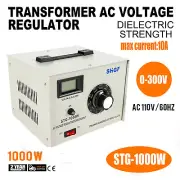 Variac Auto Transformer AC Variable Voltage Regulator Metered 1000W 0-300V USA