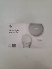 Google Smart Home Mini Assistant Smart Light Starter Kit - Chalk GA00518-US