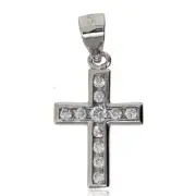 925 STERLING SILVER CROSS CRUCIFIX JESUS ROSARY PENDANT CHARM CHAIN MEDAL