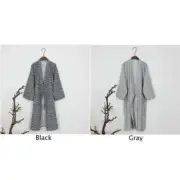 Hot Bathrobe Robe Yukata Men Nightwear Pajamas Sleepwear Casual Cotton