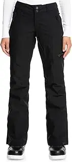 [Roxy] Women's Cabin Snow Pants with DryFlight Technology (Large, ERJTP03193, True Black (KVJ0))