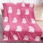 Anti-wrinkle Blanket Travel Spooky Halloween Ghost Collection Soft Plush Throw