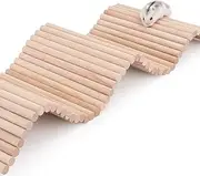 Niteangel Hamster Climbing Ladder Wooden Suspension Bridge for Guinea Pigs Rats Hedgehog Gerbils Mouse Sugar Glider and Other Small Animals (Large)