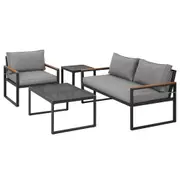 3 Seater Corner Steel Modular Lounge Setting