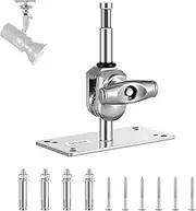 [NEEWER] 6.5 Inch Wall Ceiling Mount Baby Pin 5/8" Stud with 360° Swivel Ball Head & 10 Screws, Photography Photo Studio Wall Mount for Ring Light,Video Light,Strobe Flash, Max Load 22lb/10kg, ST-WM2