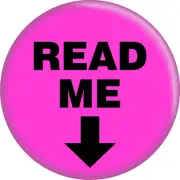 Magnet - Read Me Arrow Pink Funny Humor Gift 2.25" Refrigerator #31223 New Cool