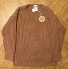BiBi Riley Sweater Women's Size Small Mauve Pink Long Sleeve Top