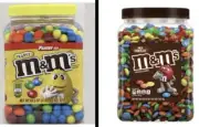 Bulk 2 Pack M&M's Peanut Chocolate & Milk Chocolate Candy Pantry Size 62 oz/Jar